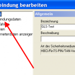 Bankverbindung bearbeiten